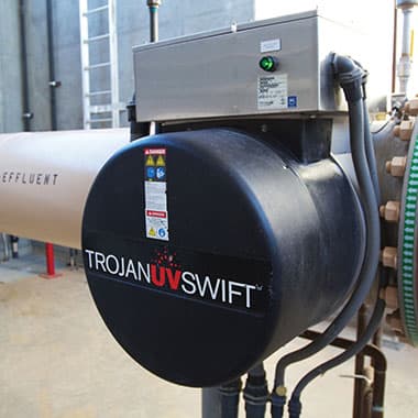 Close-up of Treating Micropollutants With UV in Drinking Water in the Netherlands
